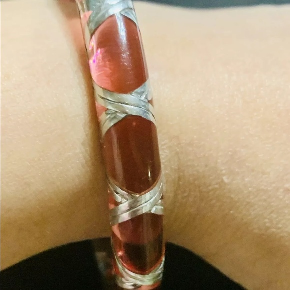 SOLD!!!Angelique De Paris Bamboo 925 Bangle Bracel - Picture 12 of 12